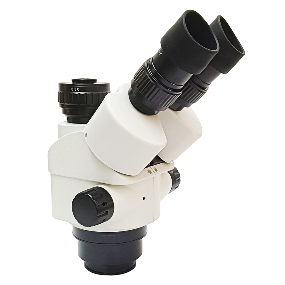 Trinocular Stereo Microscope 7X-45X - رأس مجهر ثلاثي العدسات احترافي من
