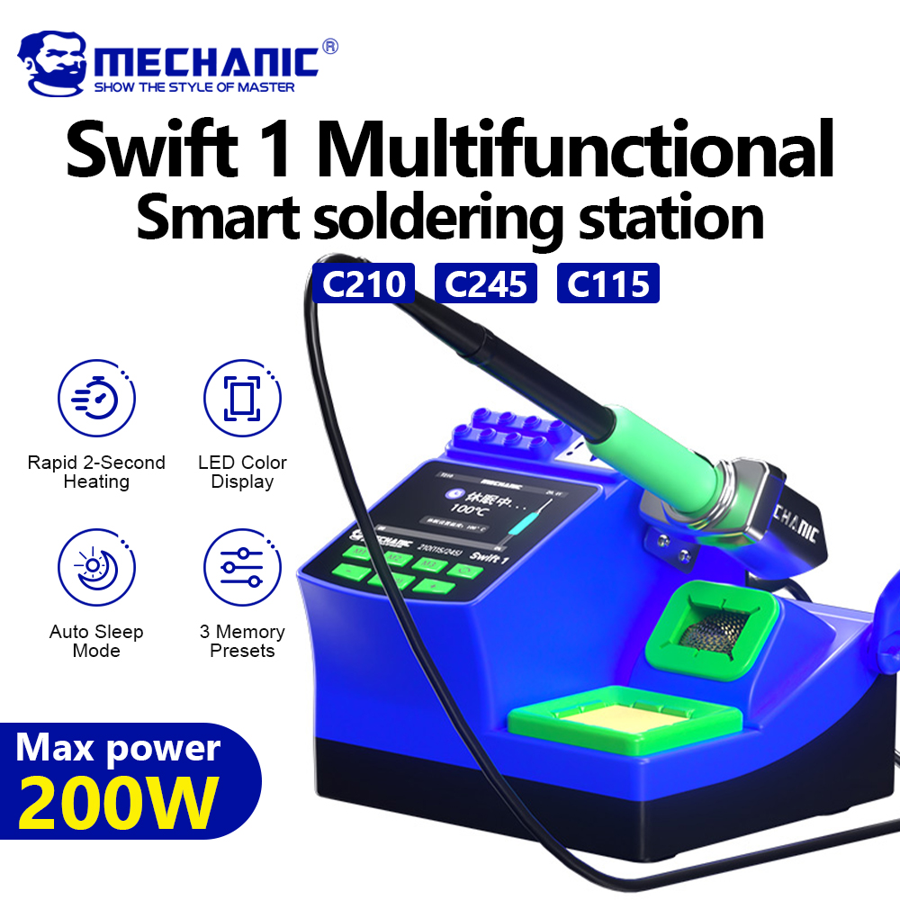 C210 Precision Soldering Station - MECHANIC Swift 1 محطة لحام رقمية،