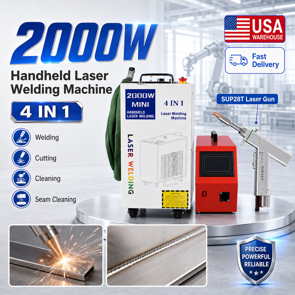 Laser Soldering Machine Handheld - آلة لحام بالليزر BWT بقوة 2000