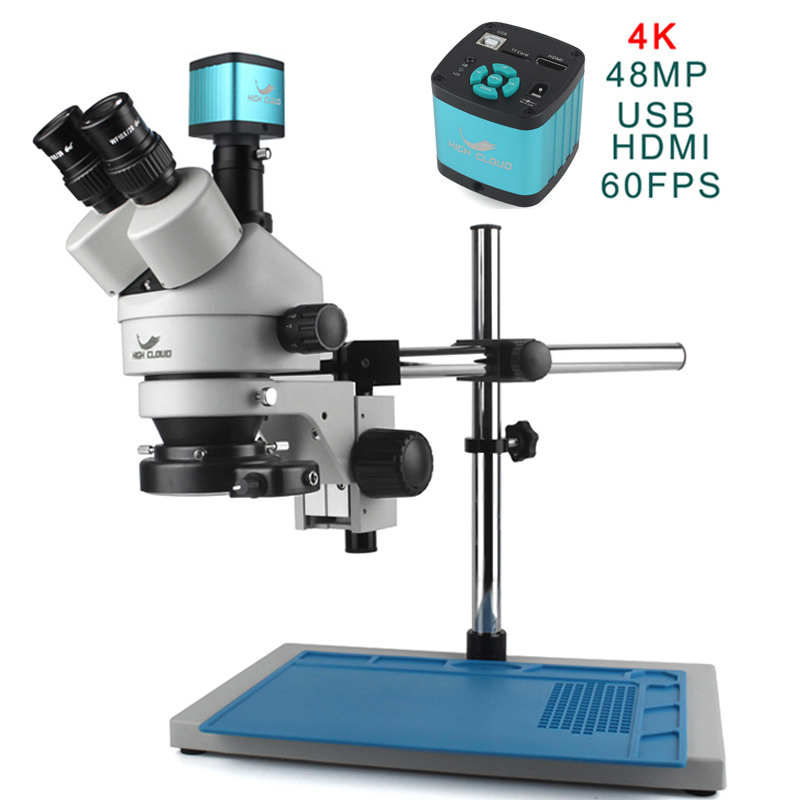 Simul-Focal Industrial Microscope 4K Hdmi - 4K 48MP HDMI مجموعة كاميرا 3.5X