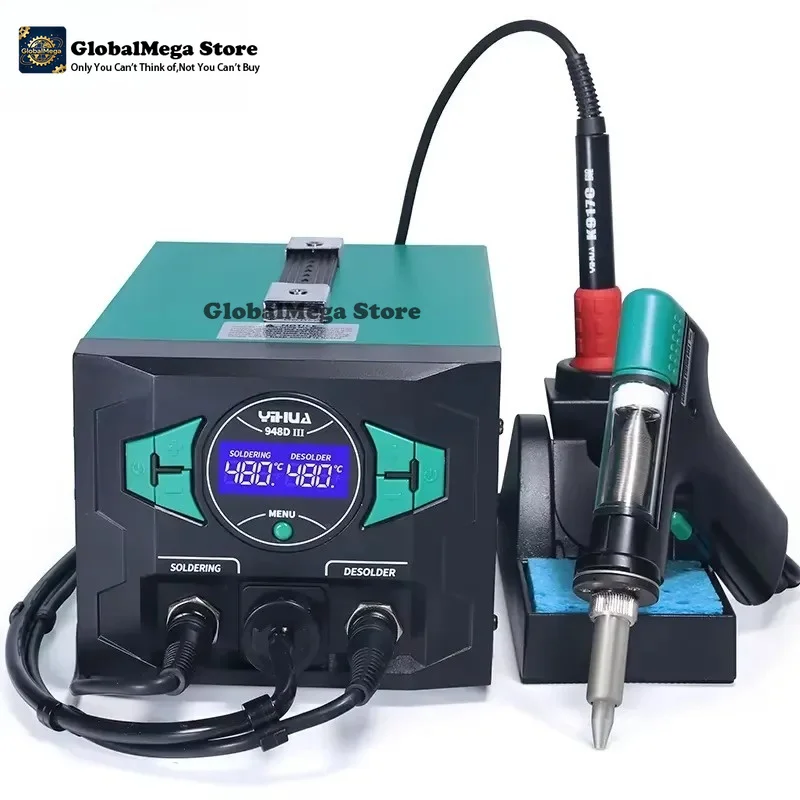 Desoldering Pump Electric Vacuum Station - أحدث محطة لحام كهربائية بالشفط 948D