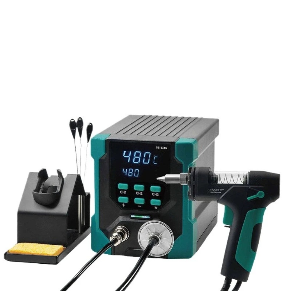 Desoldering Pump Electric Vacuum Station - ماكينة فك لحام كهربائية LCD طراز