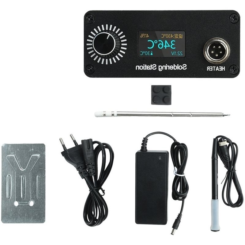 T12 Soldering Station Oled - محطة لحام محمولة AB11-T12 لإصلاح المنزل،