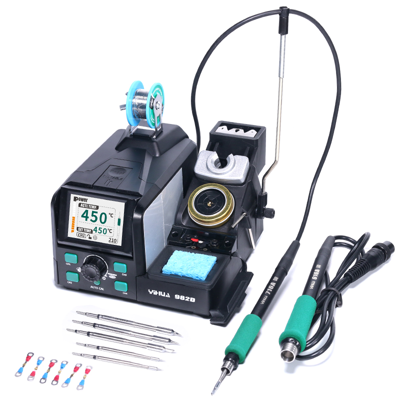 C210 Precision Soldering Station - محطة لحام 982D سريعة التسخين وعالية