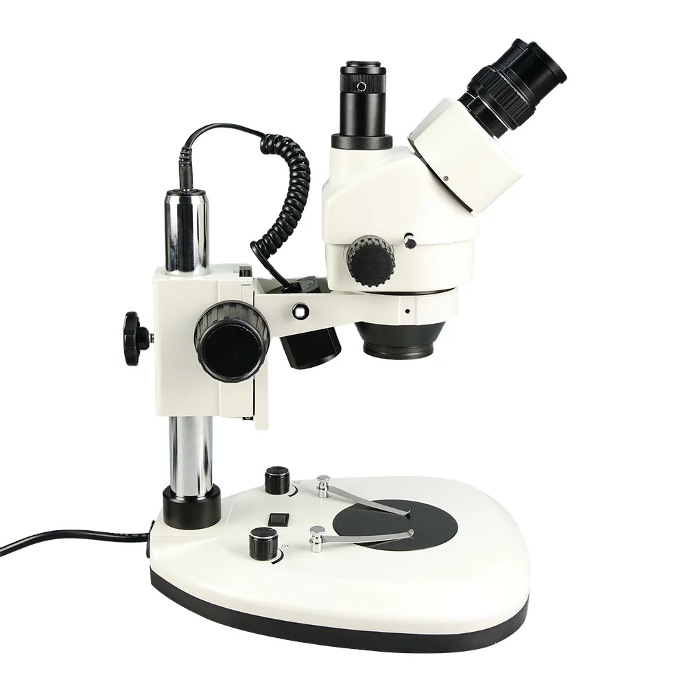 Trinocular Stereo Microscope 7X-45X - مجهر صناعي ثلاثي العينية بتكبير بصري