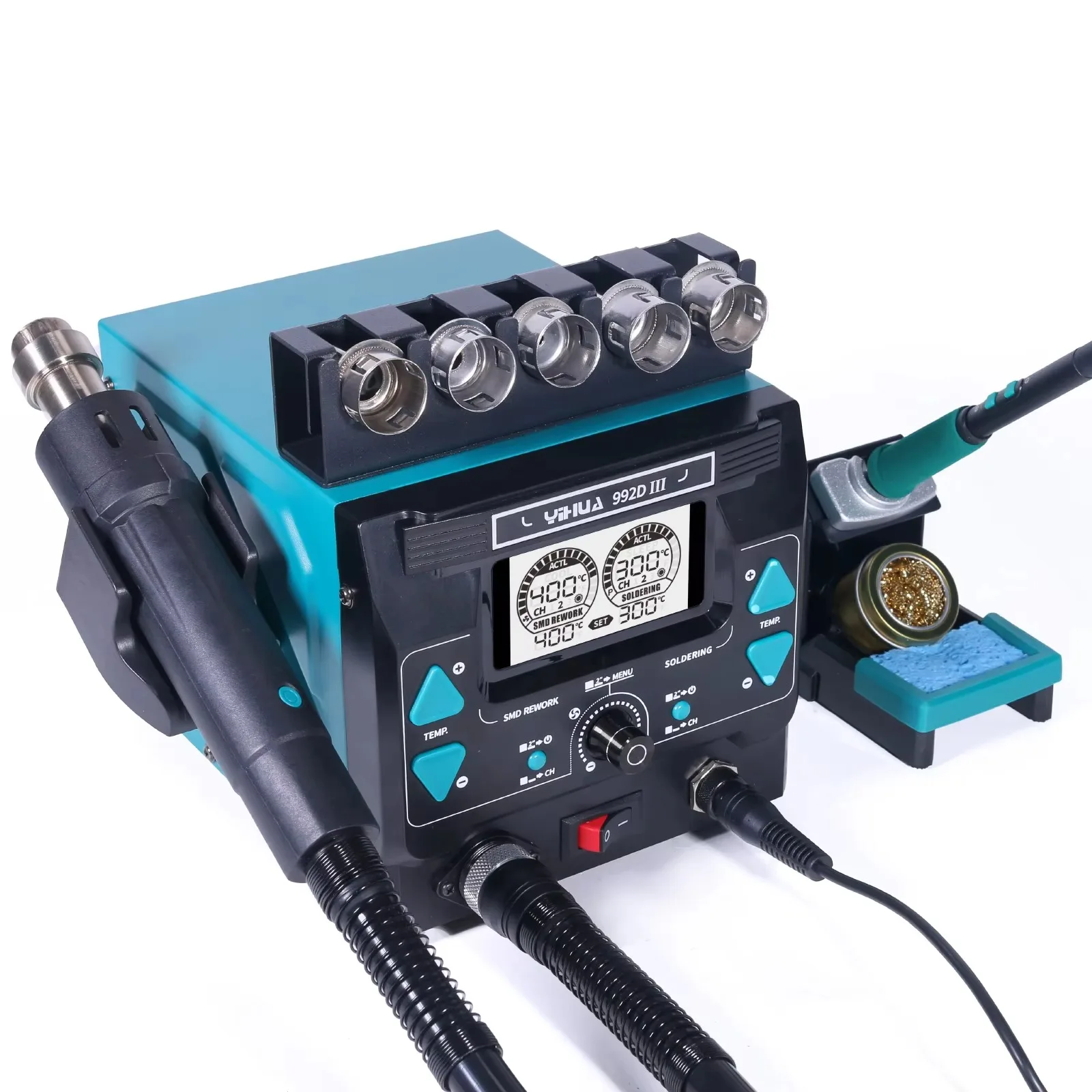 C210 Precision Soldering Station - مجموعة أدوات لحام YIHUA992D-III بقوة 1000