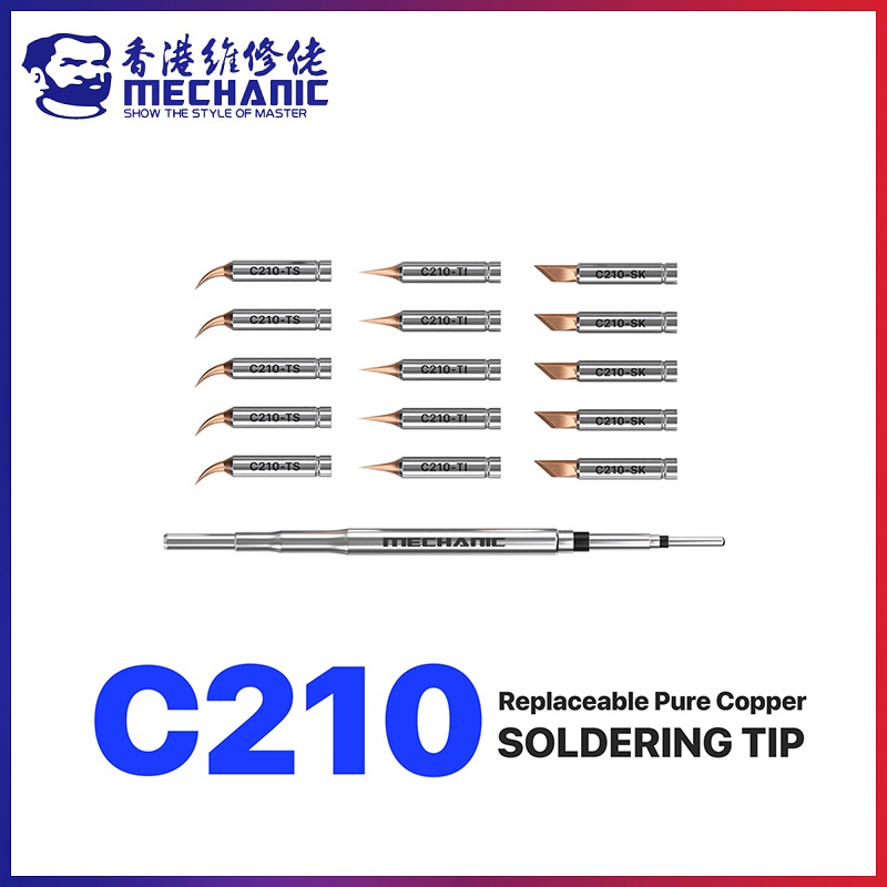 C210 Precision Soldering Station - رأس مكواة لحام من سلسلة MECHANIC