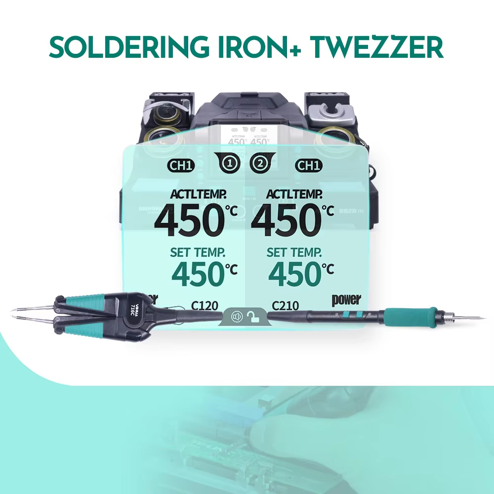 C210 Precision Soldering Station - لمحطة إعادة صياغة المكونات الصغيرة SMT