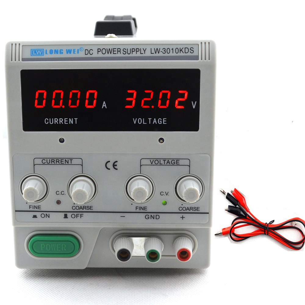 High Precision Dc Power Supply 30V 10A - عالية الدقة 4 أرقام تيار مستمر
