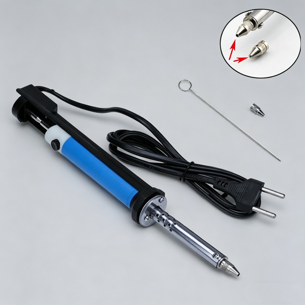 قلم إزالة اللحام الكهربائي بقو - مراجعة Desoldering Pump Electric Vacuum Station وسعره