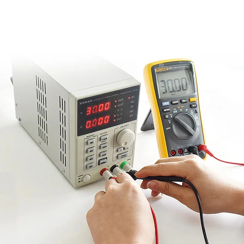 مصدر طاقة تيار مستمر خطي منظم  - مراجعة High Precision Dc Power Supply 30V 10A وسعره