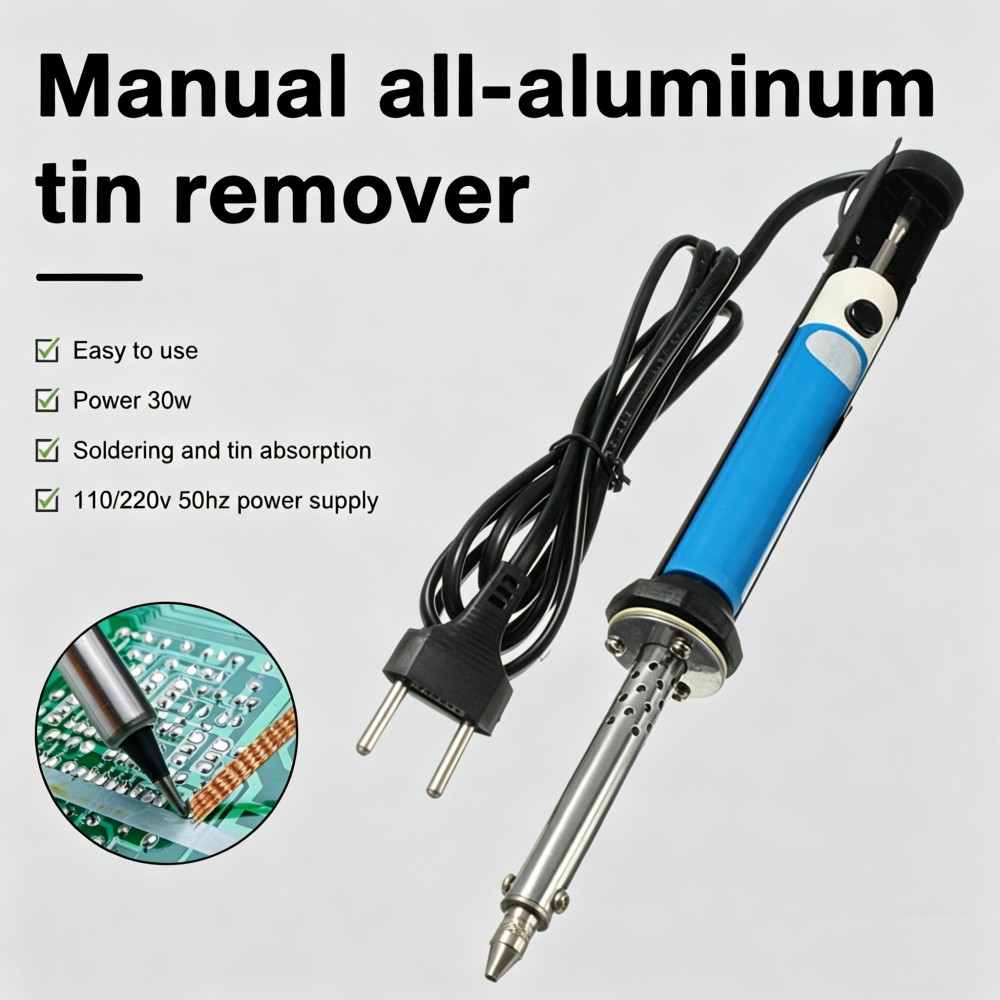 قلم إزالة اللحام الكهربائي بقو - مراجعة Desoldering Pump Electric Vacuum Station وسعره