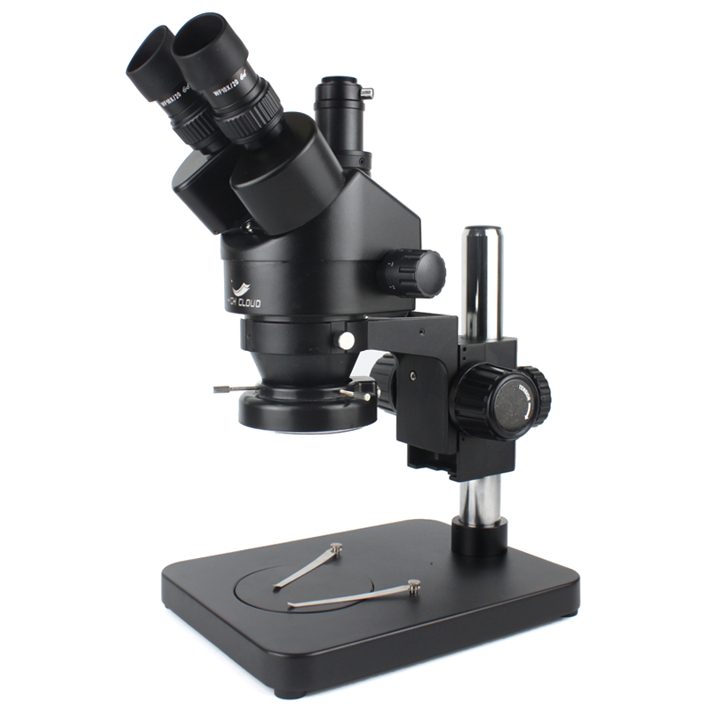 الهاتف PCB لحام إصلاح مختبر ال - مراجعة Trinocular Stereo Microscope 7X-45X وسعره