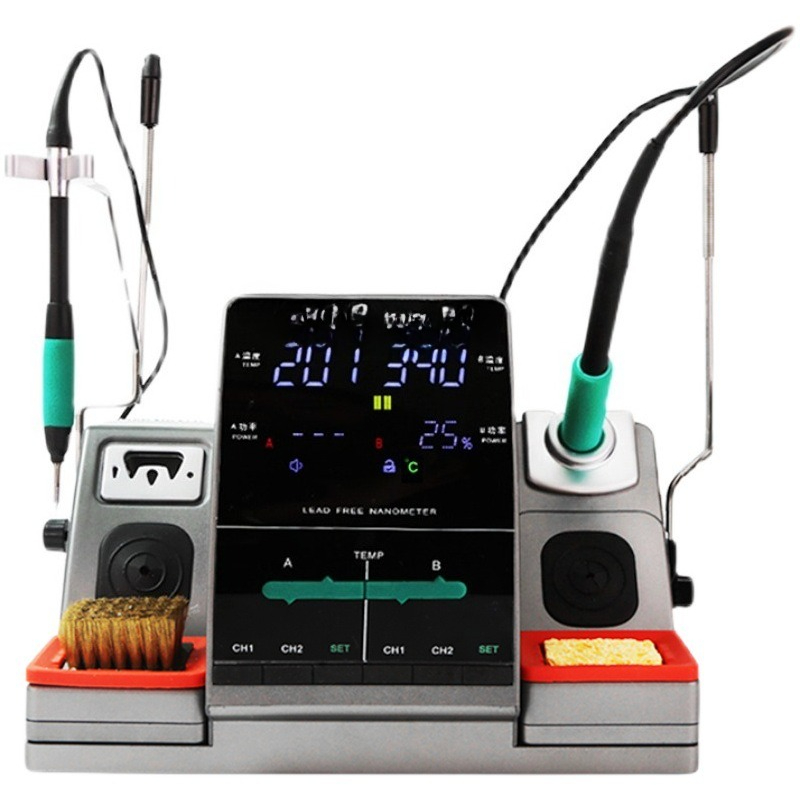 طاولة لحام نانو مع رأس لحام C2 - مراجعة C115 Nano Soldering Iron Station وسعره