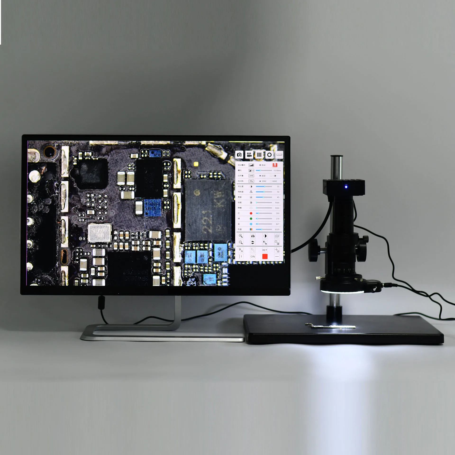 كاميرا ميكروسكوب فيديو صناعية  - مراجعة 4K Microscope Camera Sony Sensor وسعره