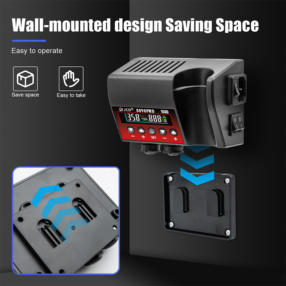 750 واط مصلحة الارصاد الجوية م - مراجعة 2 In 1 Soldering Rework Station 750W وسعره