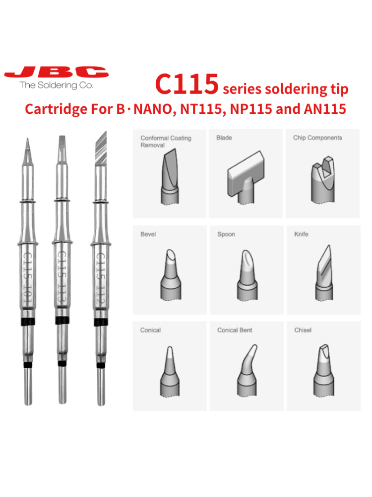 الأصلي JBC C115 خراطيش سبيكة ل - مراجعة C115 Nano Soldering Iron Station وسعره