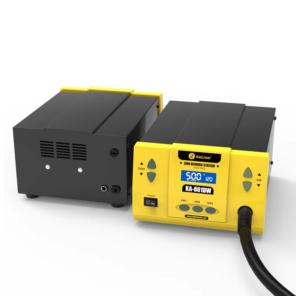 كايليوي 861DW 1000 واط مسدس هو - مراجعة Hot Air Rework Station 861Dw وسعره