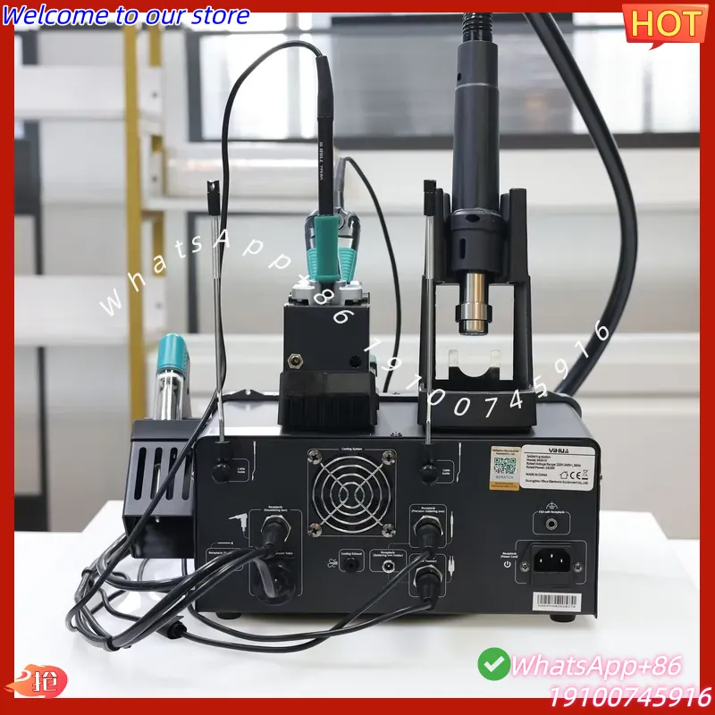 محطة لحام YIHUA-948D IV 5 في 1 - مراجعة Desoldering Pump Electric Vacuum Station وسعره
