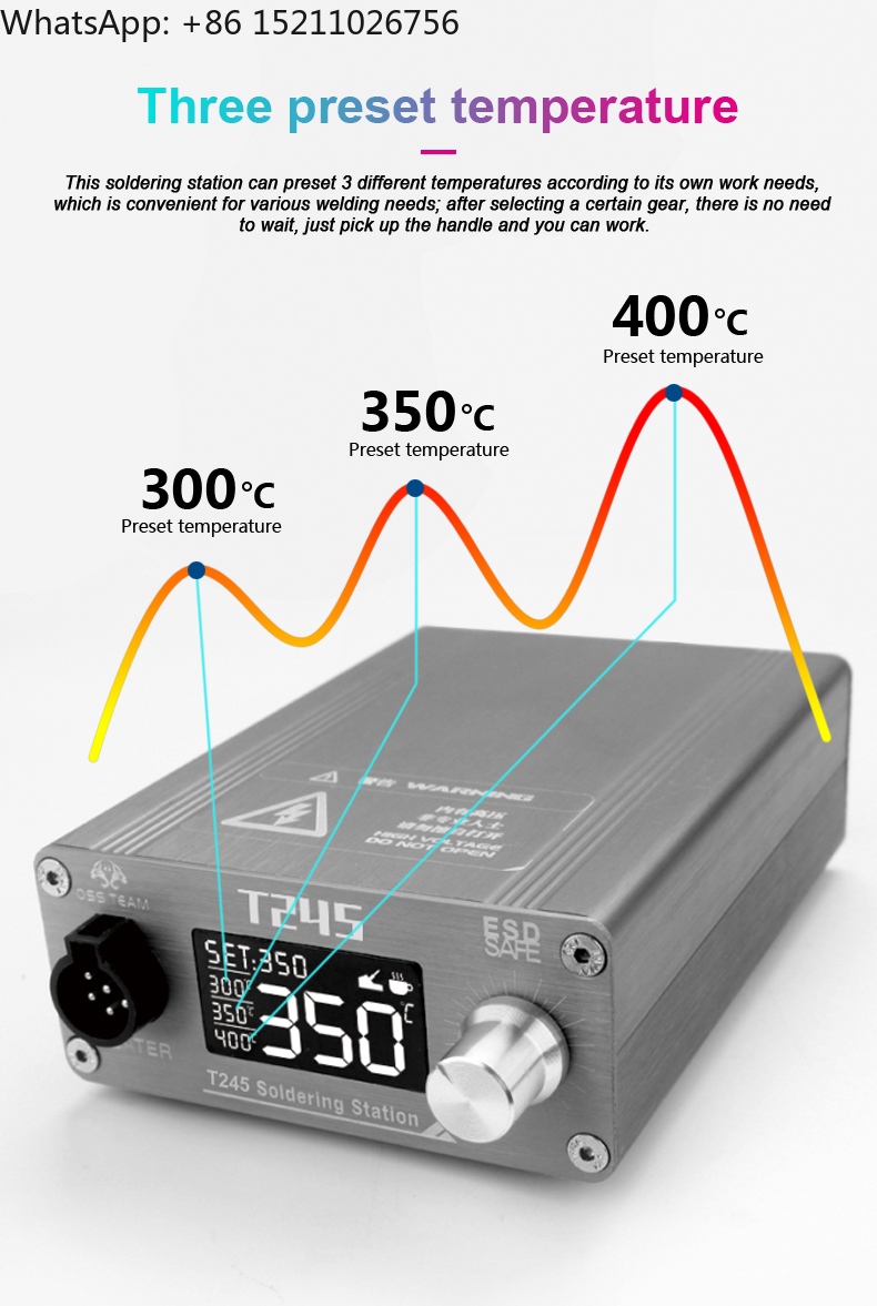 OSS T245 محطة لحام 130 واط 3S  - مراجعة C245 Soldering Station 130W وسعره