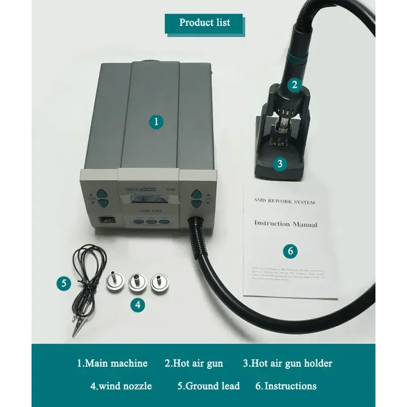 محطة إعادة عمل بالهواء الساخن  - مراجعة Hot Air Rework Station 861Dw وسعره