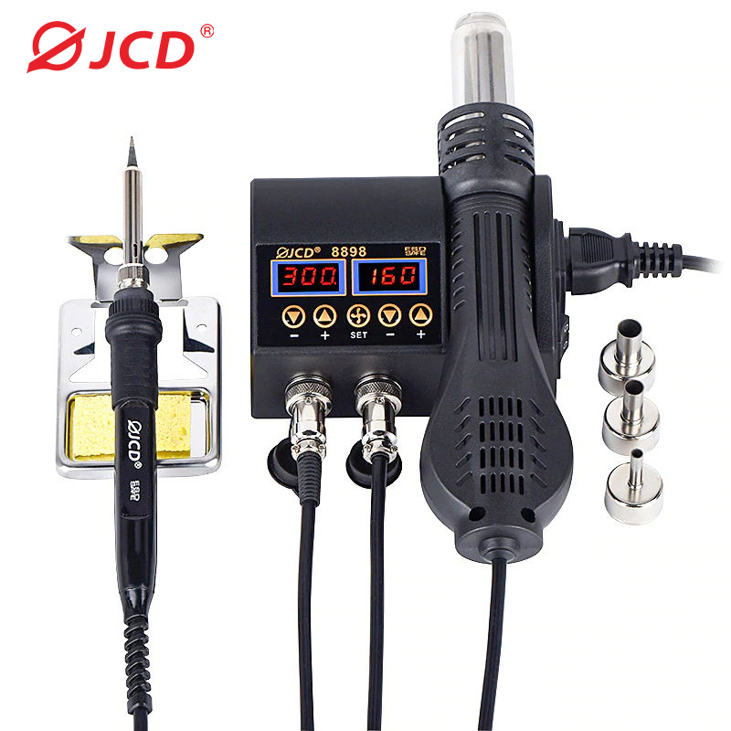 2 في 1 750 واط مسدس هواء ساخن  - مراجعة 2 In 1 Soldering Rework Station 750W وسعره