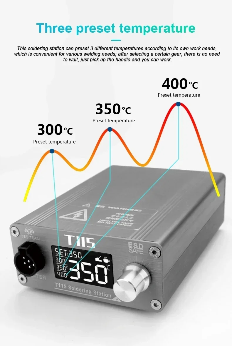 محطة لحام كهربائية OSS T115 مي - مراجعة C115 Nano Soldering Iron Station وسعره
