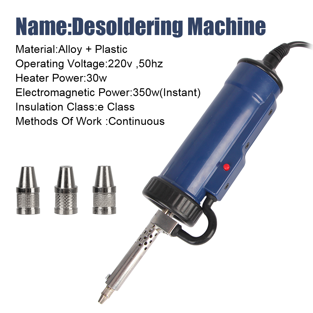 فراغ مصاصة القصدير مع 3 فوهة ش - مراجعة Desoldering Pump Electric Vacuum Station وسعره