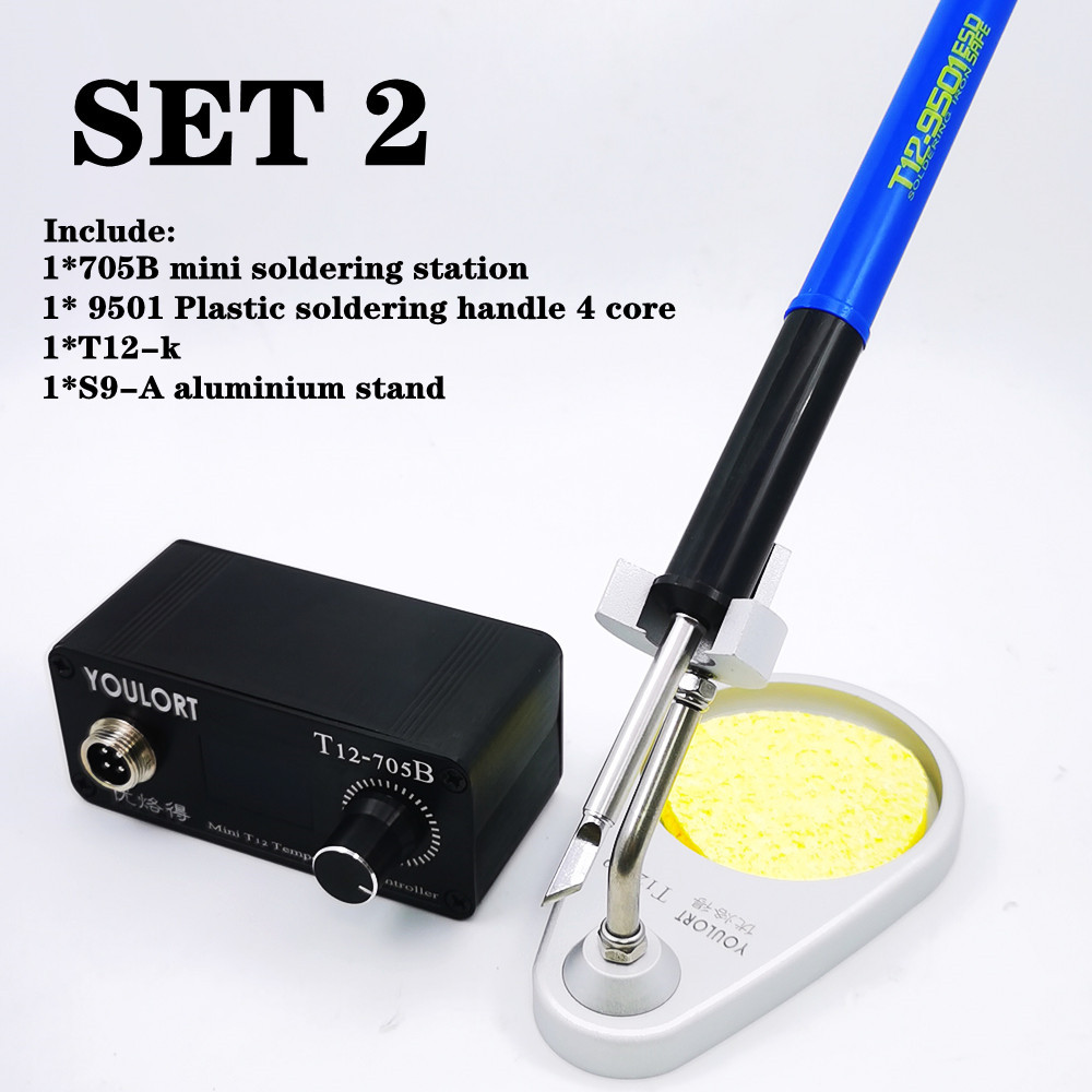 محطة سبيكة لحام صغيرة T12-705B - مراجعة T12 Soldering Station Oled وسعره
