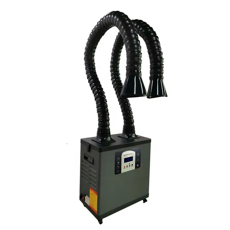 C200Y المحمولة عالية الطاقة ال - مراجعة Fume Extractor Soldering Dual Arm وسعره