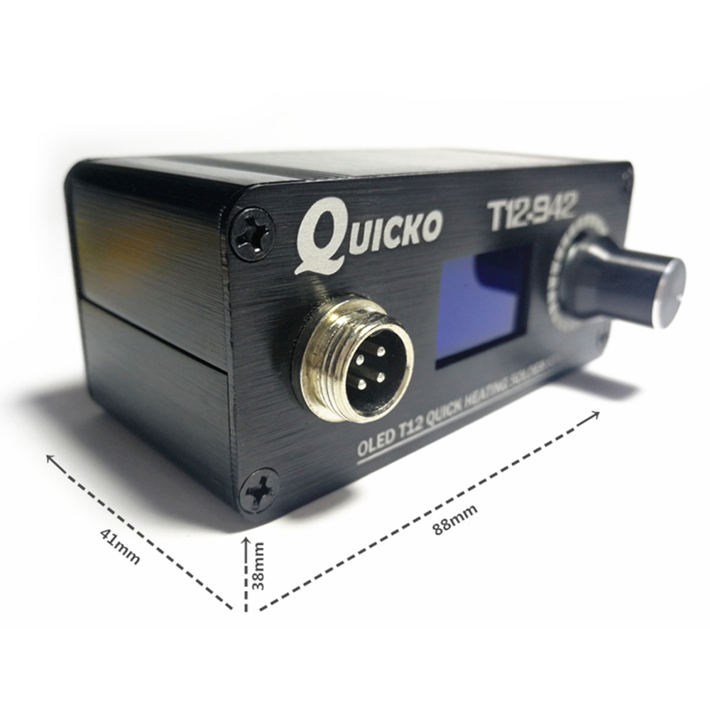 QUICKO MINI T12 STC OLED محطة  - مراجعة T12 Soldering Station Oled وسعره
