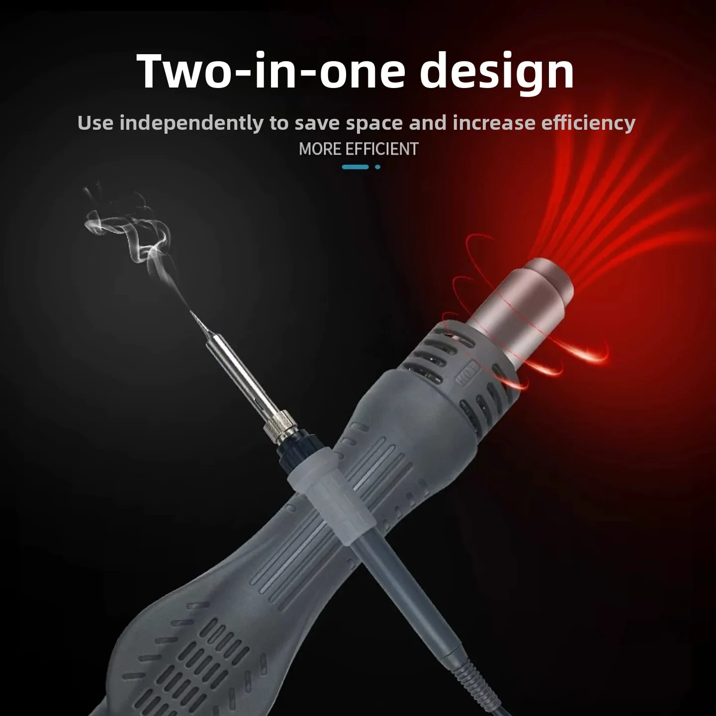 محطة إعادة العمل 8878D 2 في 1  - مراجعة 2 In 1 Soldering Rework Station 750W وسعره