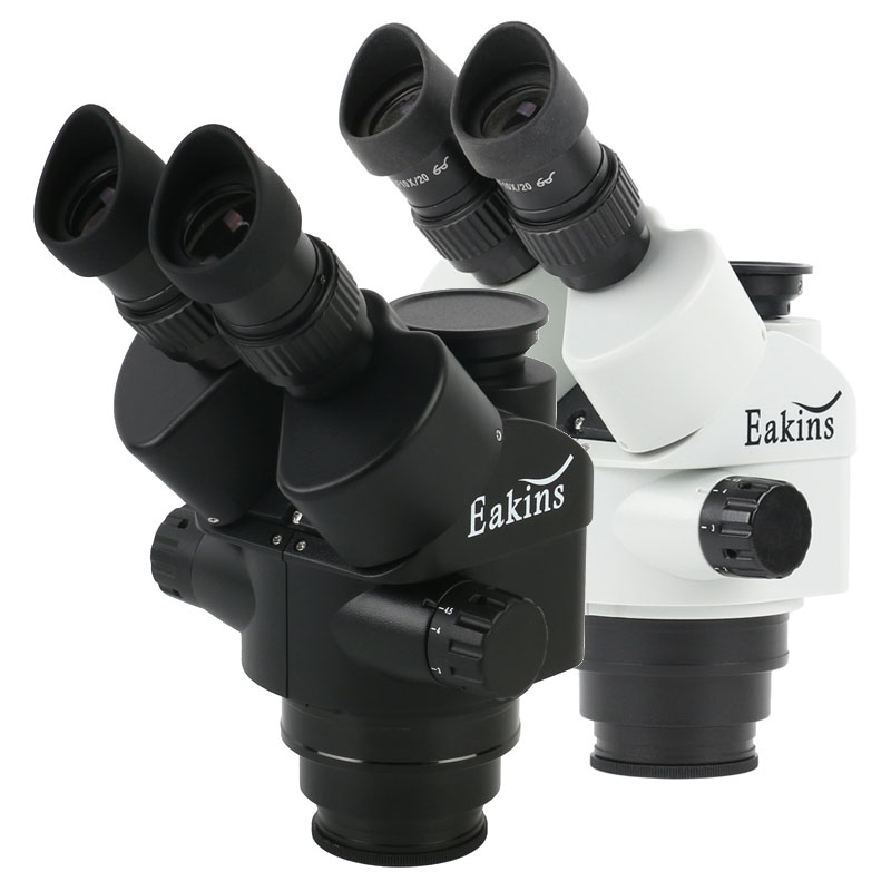 رأس مجهر ستريو ثلاثي العدسات ب - مراجعة Trinocular Stereo Microscope 7X-45X وسعره