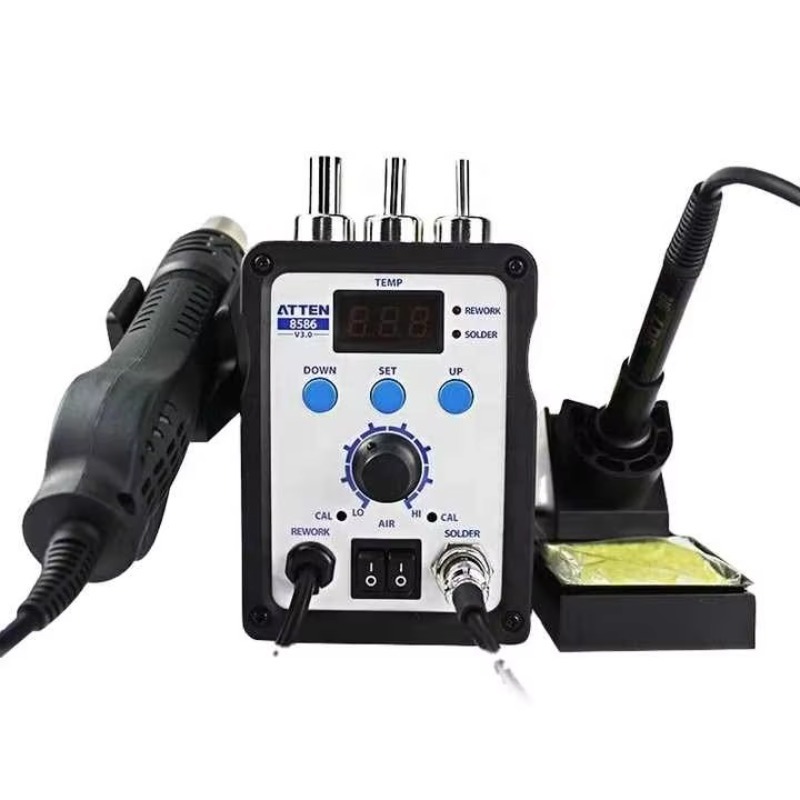 محطة لحام ATTEN AT8586 2 في 1  - مراجعة 2 In 1 Soldering Rework Station 750W وسعره