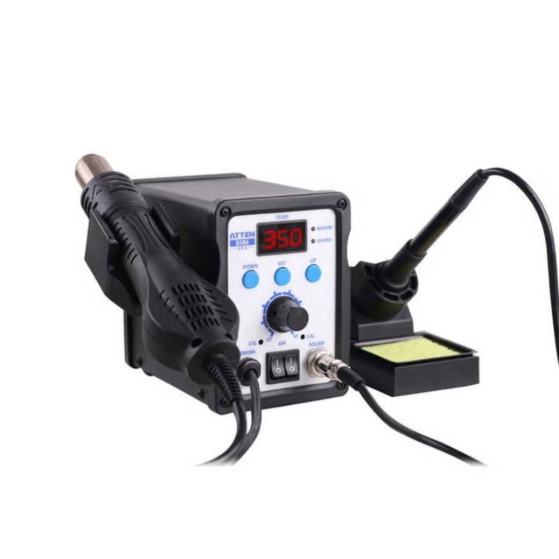 محطة لحام ATTEN AT8586 2 في 1  - مراجعة 2 In 1 Soldering Rework Station 750W وسعره