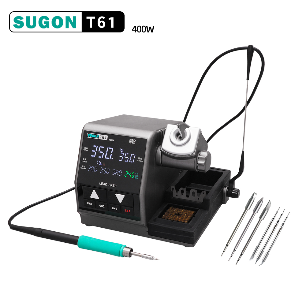 محطة لحام SUGON T61 بقوة 400 و - مراجعة Infrared Bga Rework Station وسعره