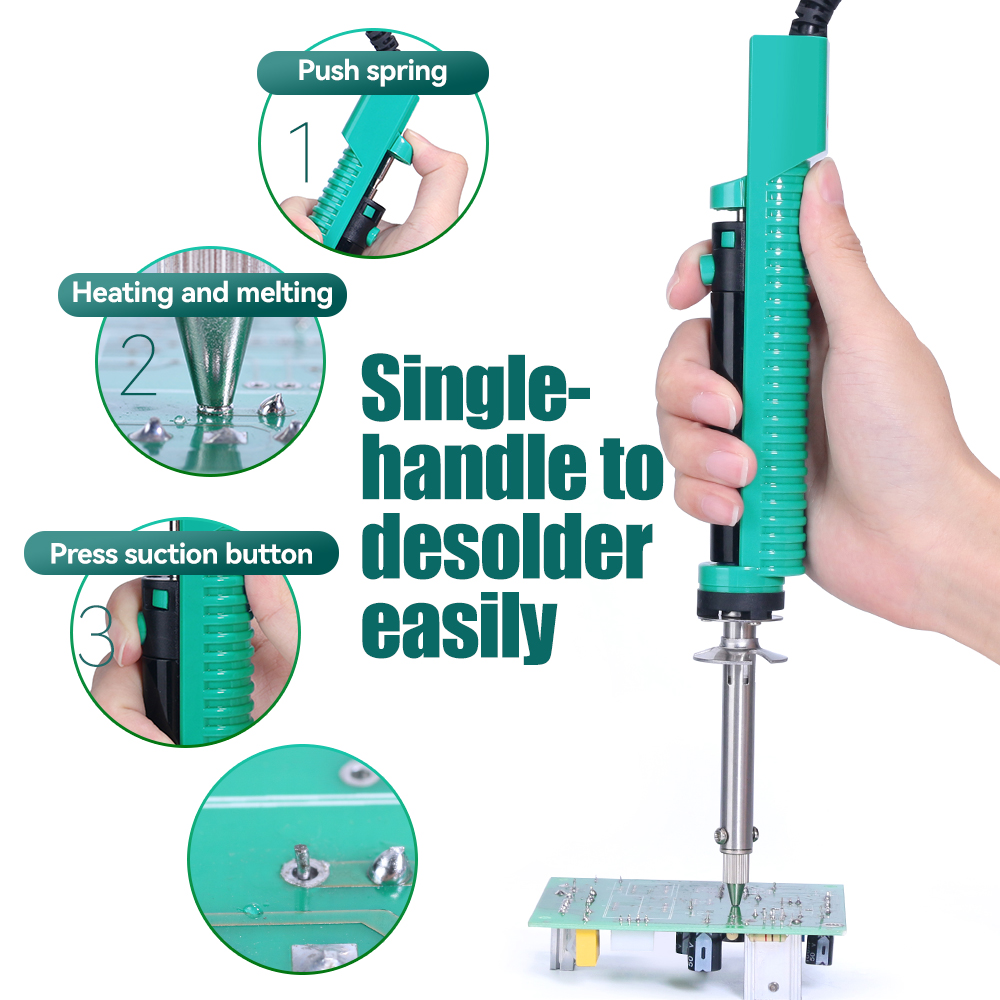YIHUA 929D-V مكواة لحام كهربائ - مراجعة Desoldering Pump Electric Vacuum Station وسعره