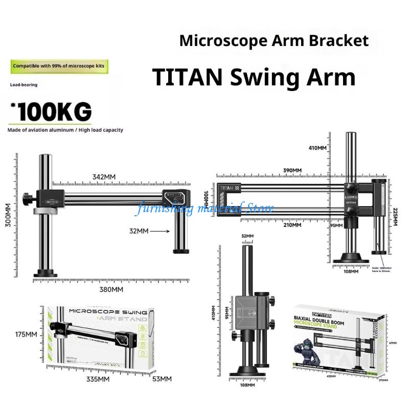 Y5GD حامل ذراع مزدوج ذراع مفصل - مراجعة Articulating Arm Boom Stand Microscope وسعره