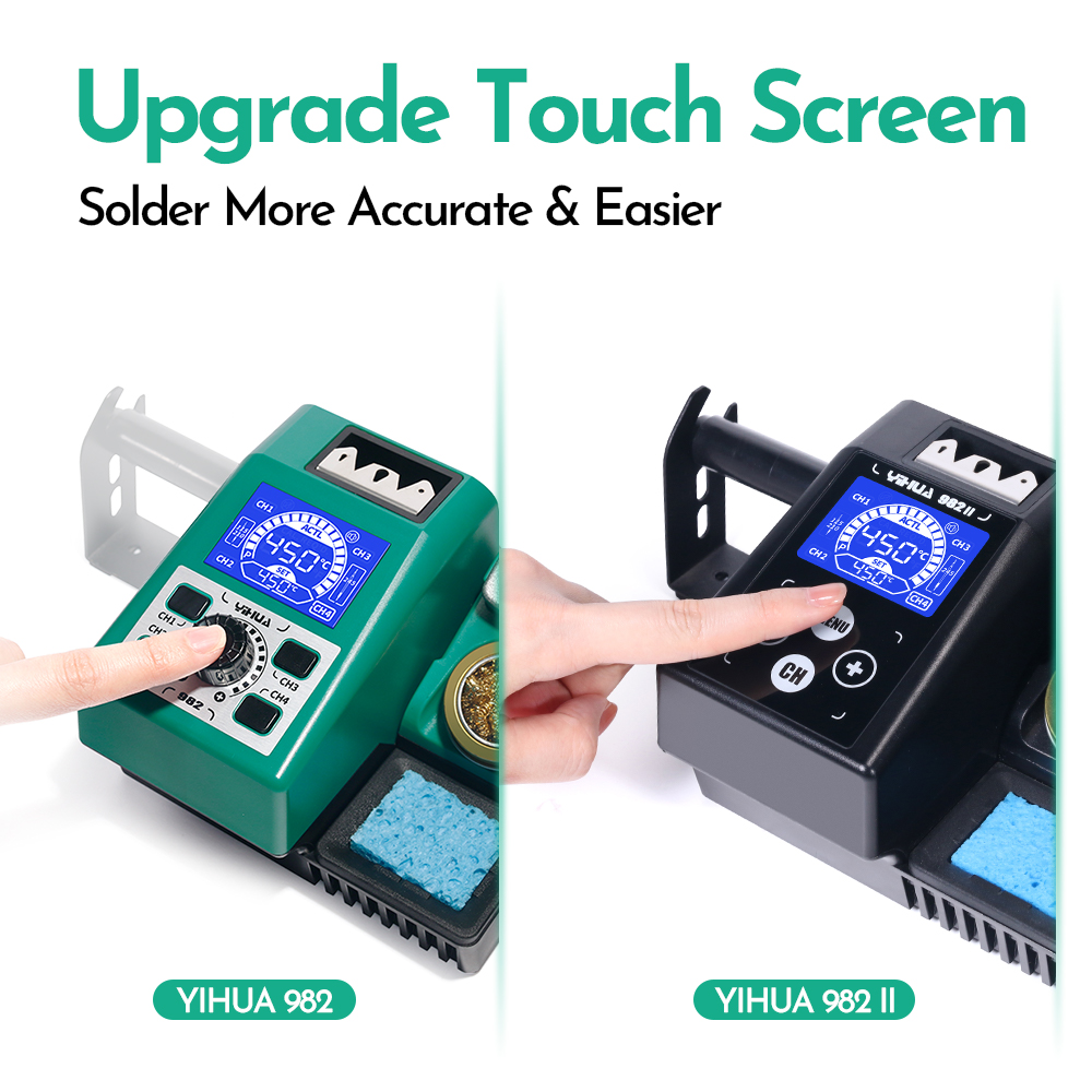 YIHUA 982-II شاشة تعمل باللمس  - مراجعة C210 Precision Soldering Station وسعره