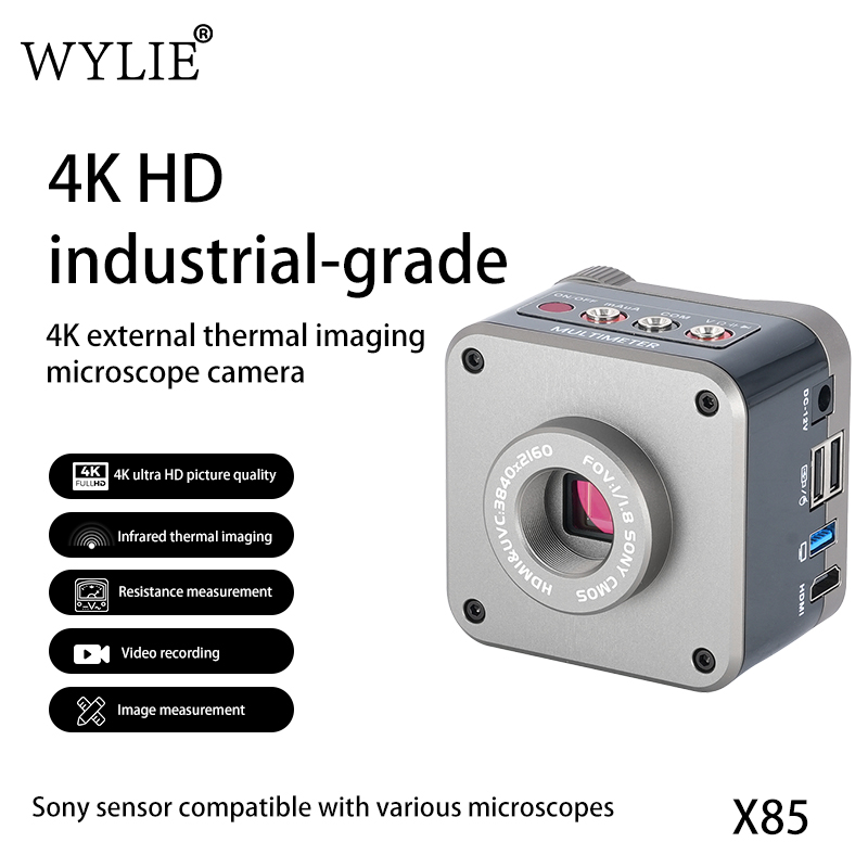 كاميرا مجهر صناعي WYLIE X85 بد - مراجعة 4K Microscope Camera Sony Sensor وسعره
