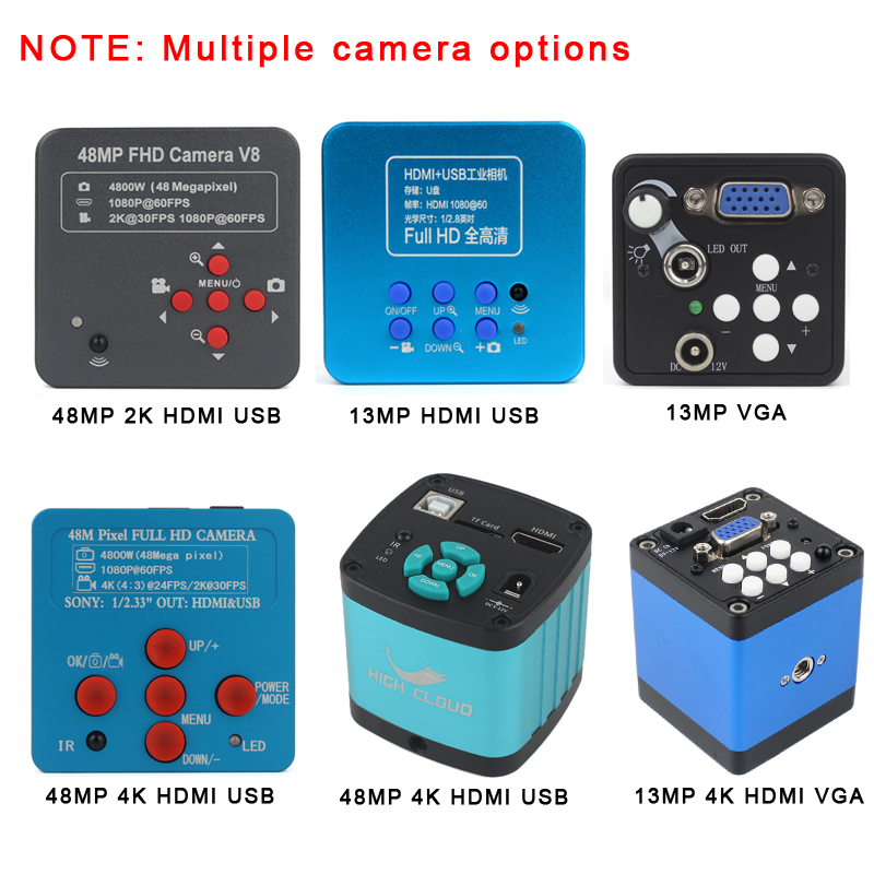 الهاتف PCB لحام إصلاح مختبر ال - مراجعة Simul-Focal Industrial Microscope 4K Hdmi وسعره