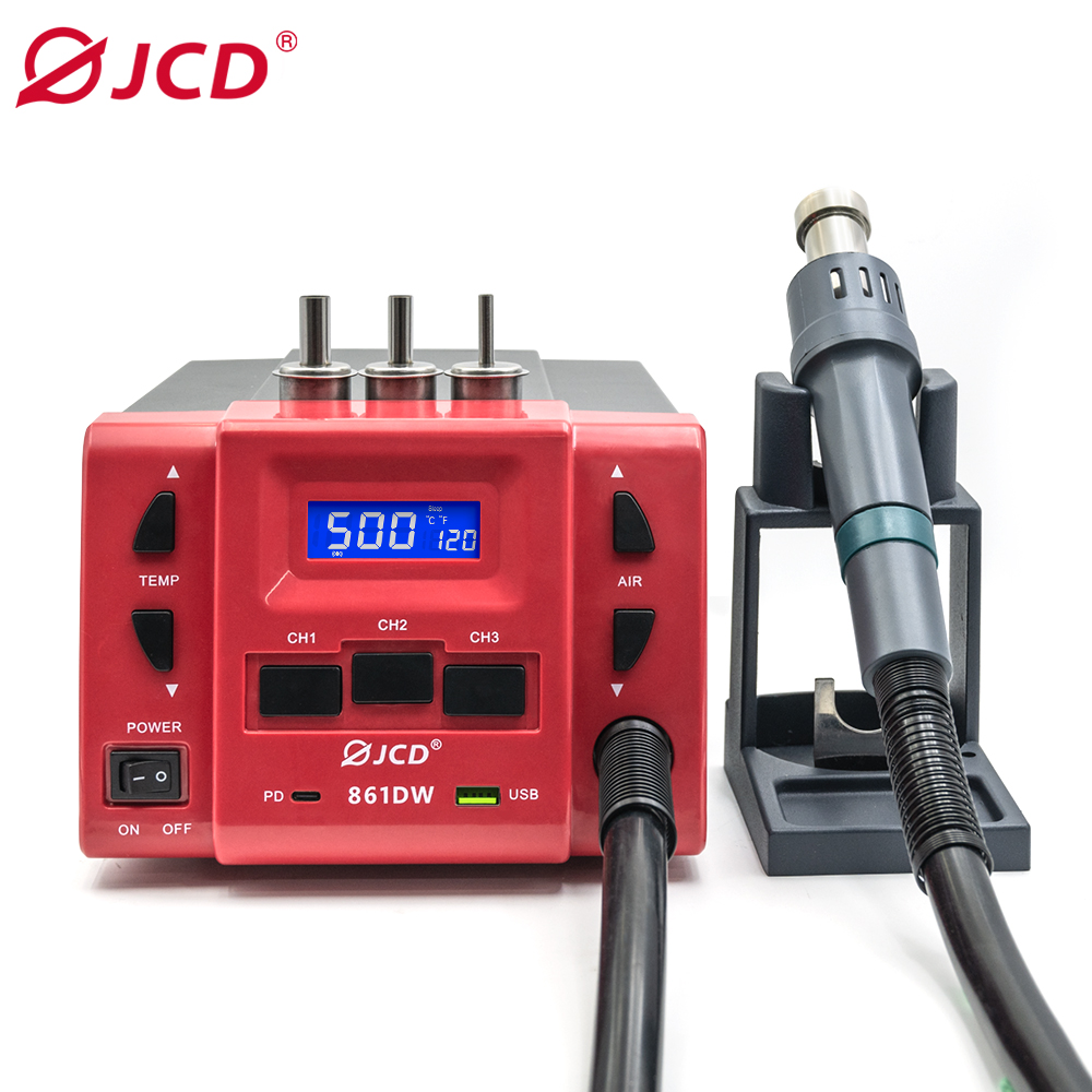 JCD 861DW مسدس هواء ساخن 1000  - مراجعة Hot Air Rework Station 861Dw وسعره