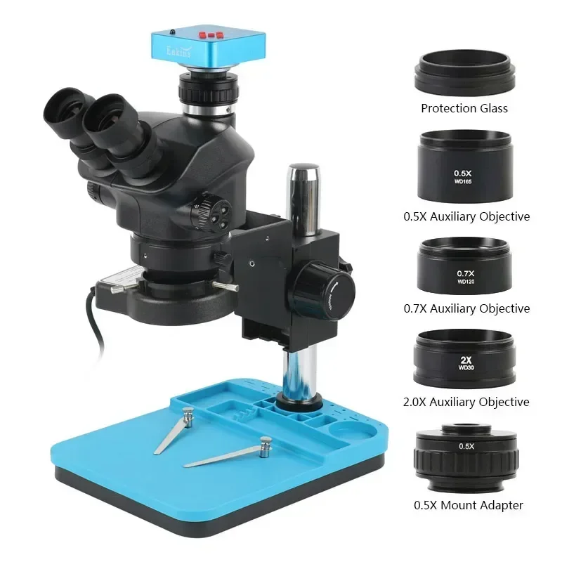 1080P 48MP 2K 4K HDMI USB VGA  - مراجعة Simul-Focal Industrial Microscope 4K Hdmi وسعره