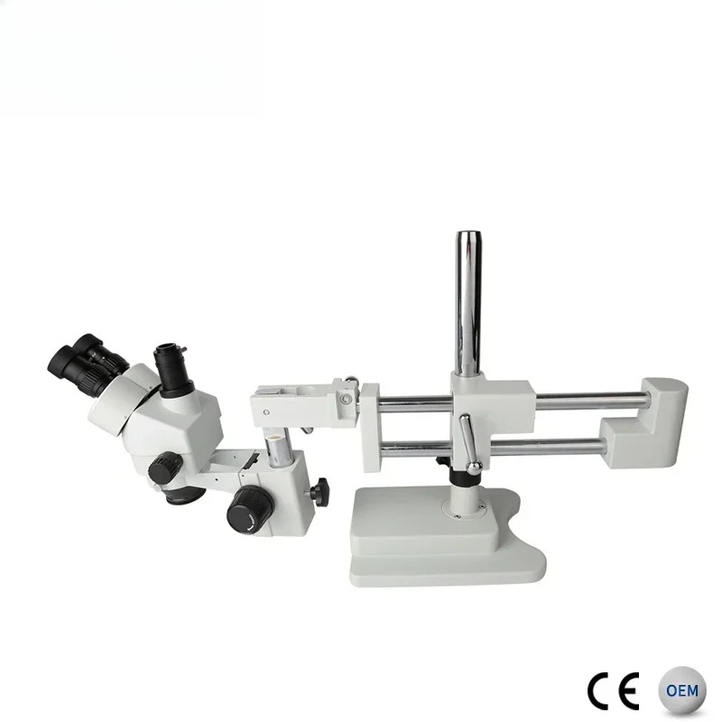 2026/كايسي مجهر ثلاثي العينيات - مراجعة Trinocular Stereo Microscope 7X-45X وسعره