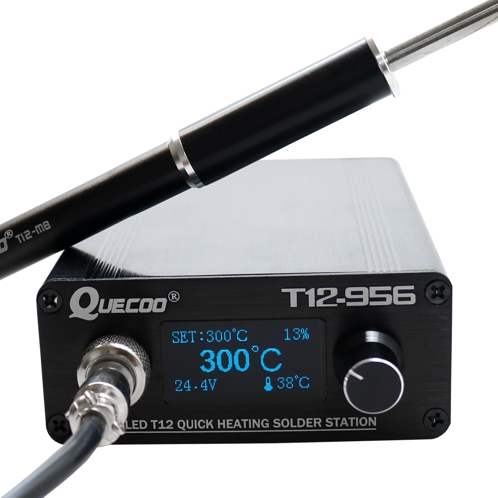 QUECOO T12-956 محطة لحام رقمية - مراجعة T12 Soldering Station Oled وسعره