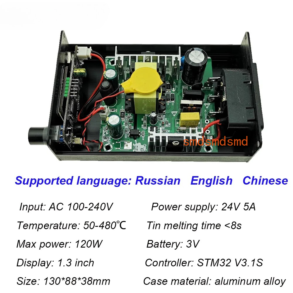 محطة لحام STM32 V3.1S T12 مع ش - مراجعة T12 Soldering Station Oled وسعره
