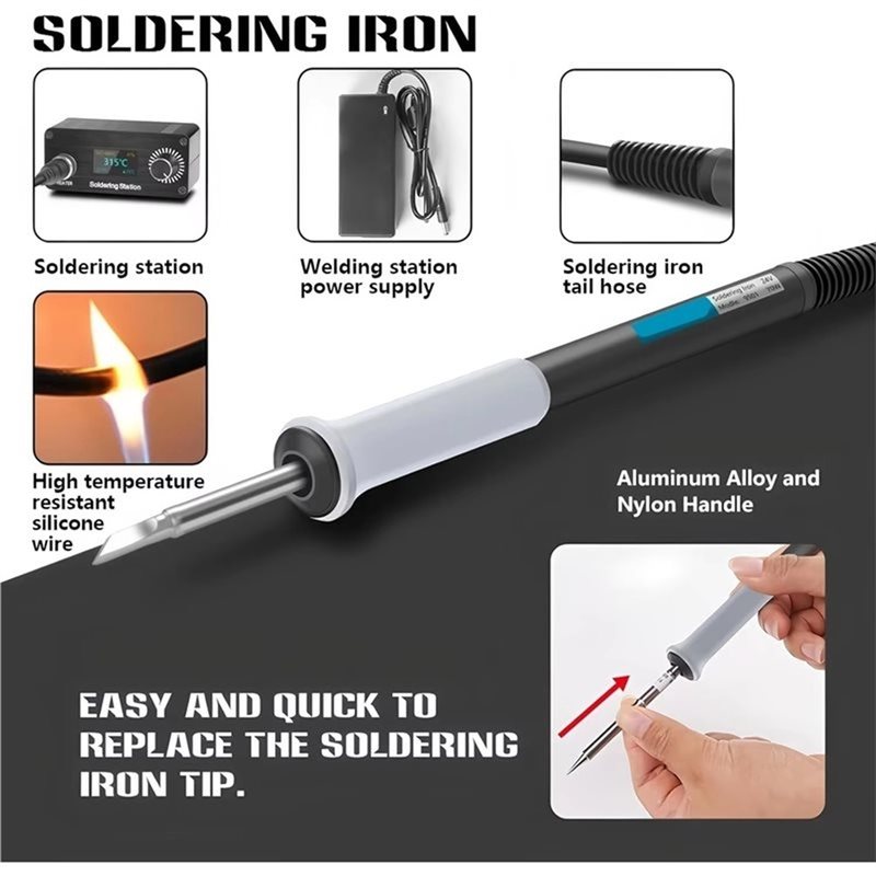 محطة لحام رقمية B03C-T12 محمول - مراجعة T12 Soldering Station Oled وسعره