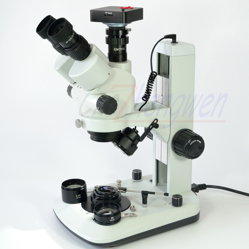 FYSCOPE 3.5X-90X 7X-45X مجهر ت - مراجعة Trinocular Stereo Microscope 7X-45X وسعره